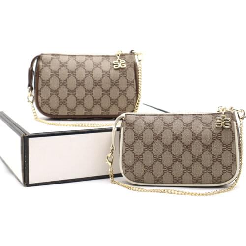 Women Luxury Designer Vintage Checkered Printed PU Leather Crossbody Handbag Purse Small Shoulder Clutch Wristlet Wallet Fashion