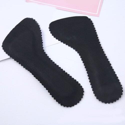 1 Pair Anti-Slip Sweat-absorbent Massage Insoles Seven-point Pad Leather Half Pad Women Feet High Heel Insoles Orthotics Inserts