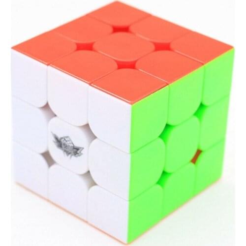 Cyclone Boys FeiJue 3x3x3 Magnetic Speed Stickerless Magic Cube Twist Puzzle Toy 56mm Ultra-Smooth Professional Multi-Color 1PCS