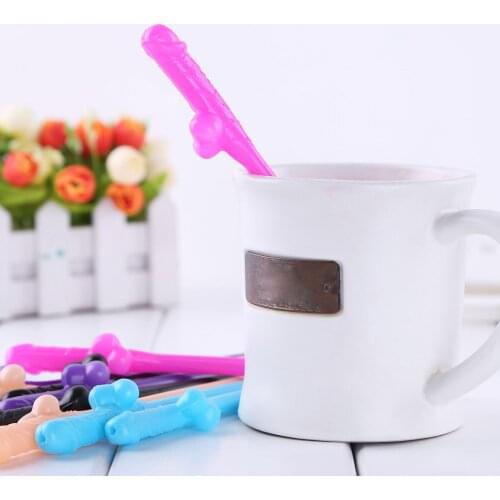 10 Reusable Drinking Straws High Quality Plastic Straw for Cup Mug Novelty Peenie Shape Straws Birthday Bachelorette Party Favor