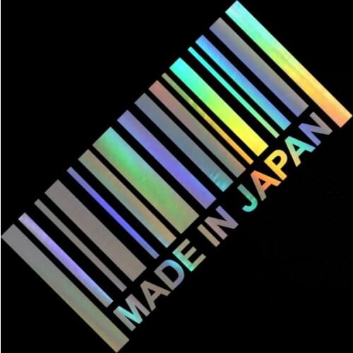 15.5CM*7.5CM Car Sticker Made In Japan Decal JDM Funny Sticker Reflective Laser Motorcycle Car Styling 3D Stickers