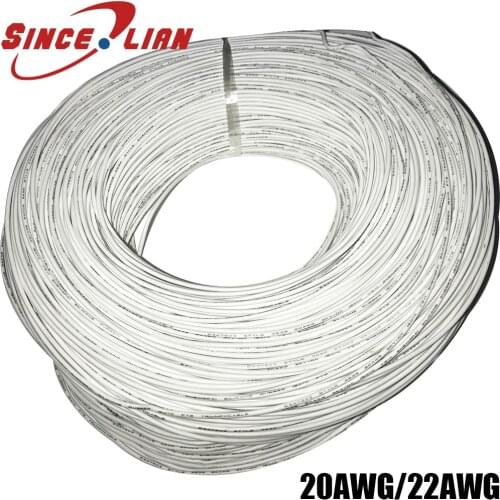 20AWG 22AWG UL3239 3kV 200C 5 Meters Wrapping Tinned Copper Silicone Rubber Insulated Stranded Braid LED SR Wire Cable Cord