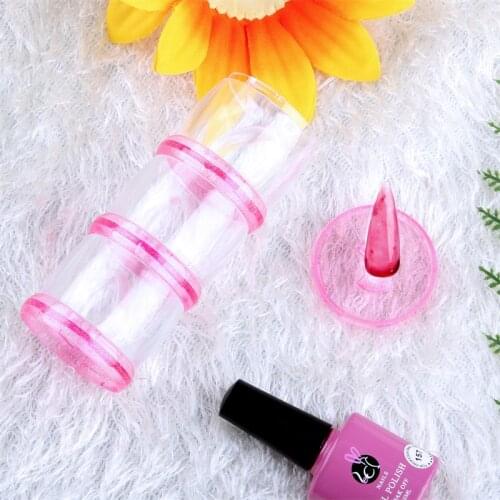 3D UV GEL Coloring Practice Training Stand Multifunction Nail Art Display Artificial tips Storage box