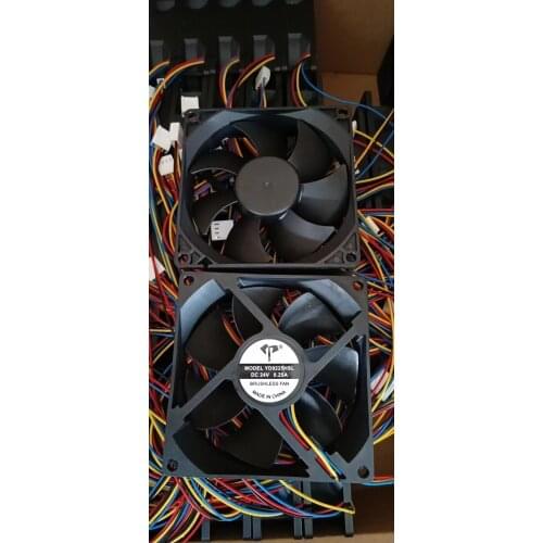 YD9225HSL DC 24V 0.25A 92x92x25mm 4-Wire Server Cooling Fan