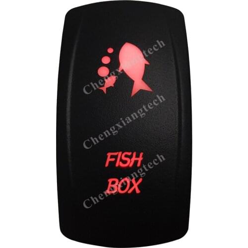 5 Pin ON OFF SPST Red Led Fish Box Rocker Car Boat Dashboard Light 12v 24v Toggle Switch for Carling ARB Narva 4x4 Style