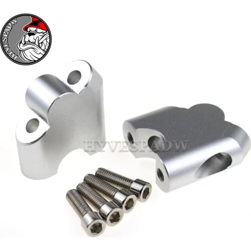 7/8" 22mm Motorcycle Handlebar Riser Drag Handle Bar Clamp Extend Adapter CNC FOR V-STROM DL250 DL650 DL1000 DL1050XT