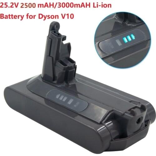 2021 New 25.2V 3000mAh Lithium Replacement Battery For Dyson Vacuum Cleaner V10 Battery Absolute SV12 V10 Fluffy V10 Motorhead