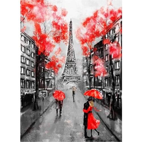 Eiffel Tower Diamond Embroidery Rhinestone Painting Cross Stitch DIY Exquisite Square Round Embroidery Home Decoration XN944