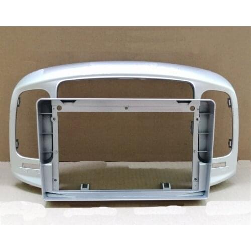 Car Fascia Navigation Fascias Dash Frame Kit For 9" Universal Android Multimedia Player For Hyundai Accent 2006 2007 2008 -2011