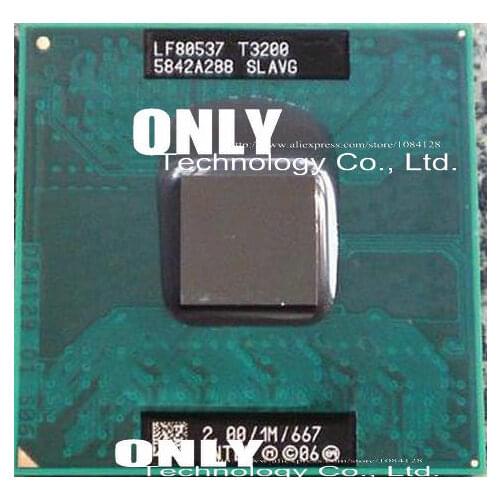 Free shipping Laptop CPU T3200 SLAVG 2.0GHz 1MB Dual Core Notebook processors Laptop CPU New&Original