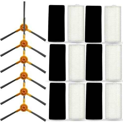 12Pcs Filter Side Brush For Tesvor X500 Robot Vacuum Cleaner Household
