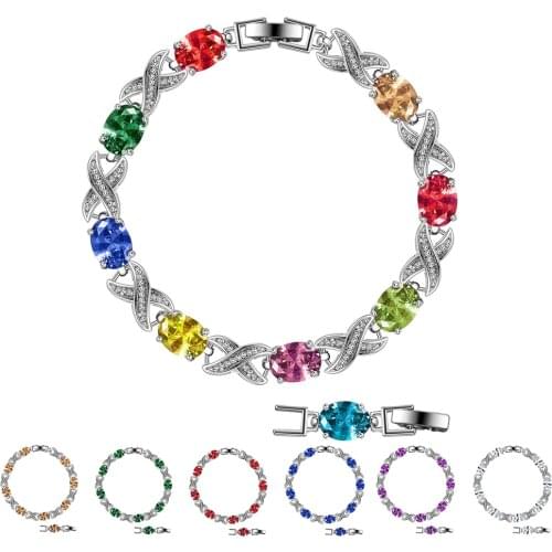 2021 New Multicolor Zircons Series Brecelets For Women Noble Tennis Bracelet Luxury Fashion Accessories Lady More Choose Jewelry