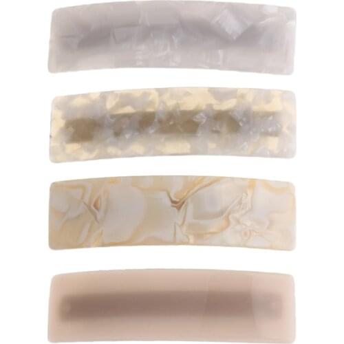 Mi Dairy Brand high quality rectangle spring ponytail clips acetic acid simple Suitable for women with a lot of hair