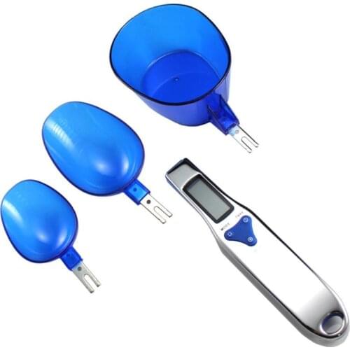 Digital Scale Spoon LCD Display Kitchen Spoon Scale 500g/0.1g Electronic Measuring Spoon Scales with 3 Detachable Weighing Spoon