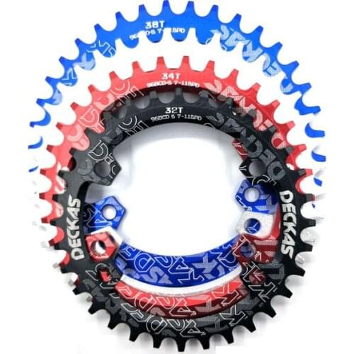 Deckas Round 96BCD Chainring MTB Mountain BCD 96 bike bicycle 32T 34T 36T 38T crankset Tooth plate Parts for M7000 M8000 M9000