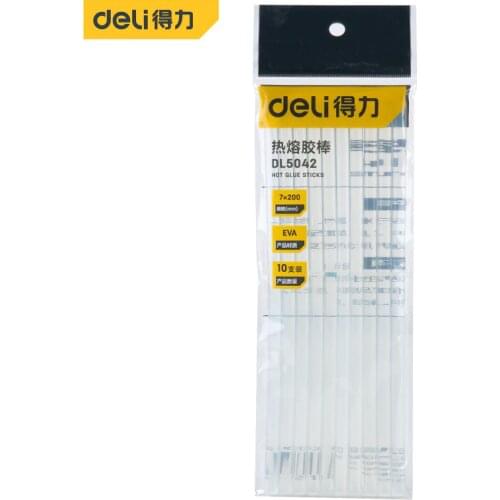 Deli Hot Melt Glue Stick 10 PCS/set 7x200mm EVA Material DIY Tools Hot Melt Glue Gun Accessories Repair Tool Accessories