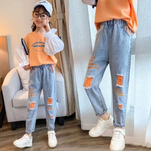 DZIECKO Ripped Jeans For Girls