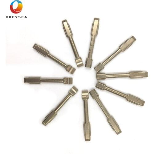 HKCYSEA 10pcs/lot Metal Blank Uncut Flip KD VVDI JMD Remote Key Blade Type #90 FO21 for Ford Modified Blade