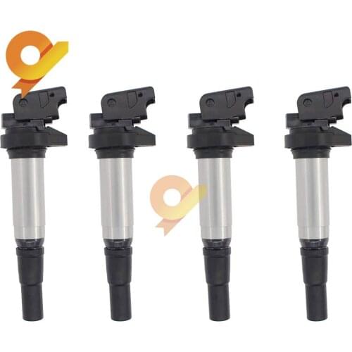 4PCS 12137575010 Ignition Coil For CITROEN BERLINGO C3 C4 Grand Picasso C5 DS3 DS4 1.4 1.6 MINI CLUBMAN Cooper R55 R56 R57 R60