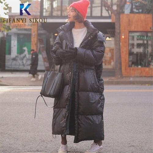 Winter Jacket Women Long Parkas High quality Hooded Coat Thick Warm Overcoat Loose Jackets Parka Women Korean style Winter Coat