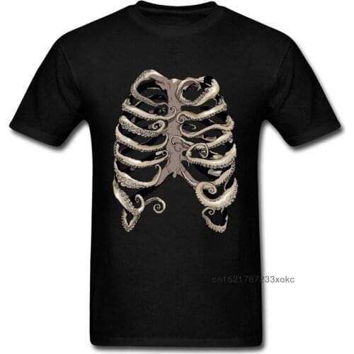 Men Tops Shirt Your Rib Is an Octopus On Sale Classic T-shirts Cotton Short Sleeve Cool Tee Shirt Round Collar