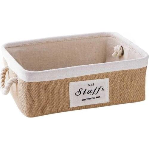 Toy Organizing Storage Organizer Department Store Household Jute Container Portable Oval Tea Table Clothes Desktop Snack Basket