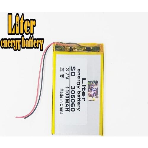 Polymer lithium battery 305060 035060 3.7V 1100mah MP4 MP3 Bluetooth small toys