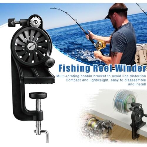 Portable Fishing Line Winder Spooler Machine Multi-Function Fast Spin Reel Tools &T8