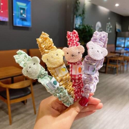Fabrics Animal Bear Headband Women Girl Kid Hair Band Hairband Hair Accessories Headwear Hair Hoop