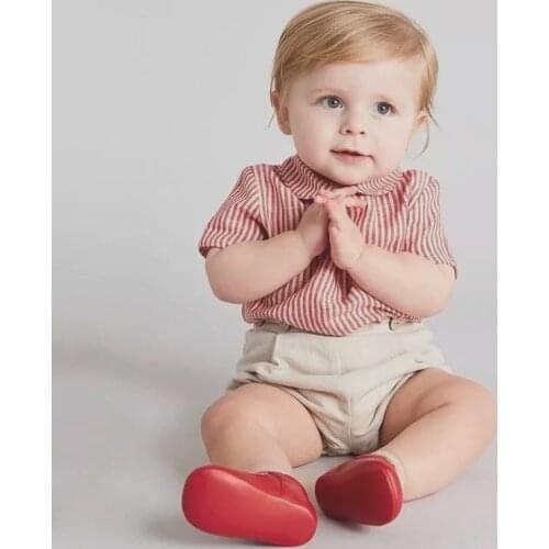 Baby Boy Clothes Set Children Boutique Suit Infant Cotton Stripe Shirt Pants 2Pcs Clothing Boys Spanish Birthday Party Outfits