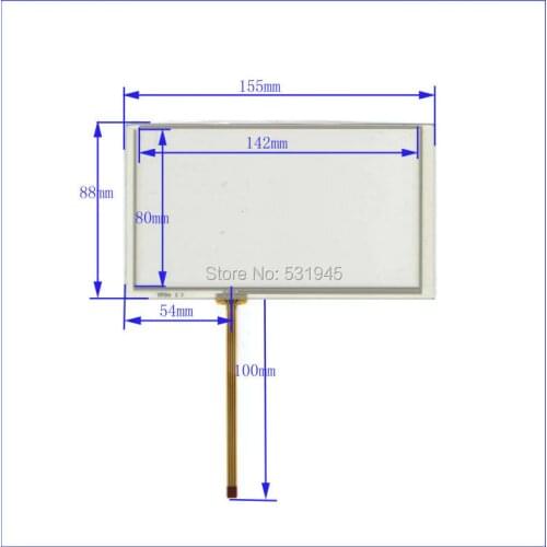 ZhiYuSun compatible HST-TPA6.2P6 6.2 Inch Touch Screen welding 155mm*88mm for GPS CARS 155*88 for bables