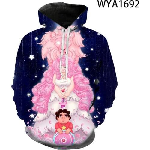 Spring And Autumn Hoodies Steven Universe Sweatshirts 3D Printed Men Women Children Fashion Boy Girl Kids Pullover Jacket Tops