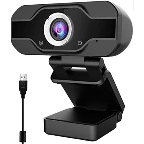 1080P HD Webcam,USB Computer Camera with Noise Cancelling MIC Live Streaming Auto Focus Laptop and desktop Camera Driver Free