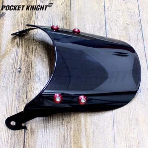 Windshield Pare-brise For KAWASAKI ZRX 1100 1200 ZR1100 ZEPHYR ZRX1100 ZRX1200 Windscreen Motorcycle 7" Round Headlight