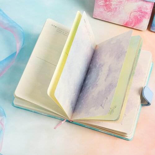 "Zodiac Story" Faux Leather Soft Cover Cute Diary Journal Blank Papers Notebook Notepad Beautiful Girls Planner Agenda