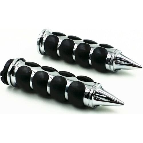 1" Chrome 25mm Handlebar Hand Grips for Yamaha V-Star Road Star Custom Classic