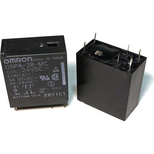 10PCS/lot 100%Original New Relay G5PA-28-MC G5PA-28-MC-12VDC G5PA-28-MC-24VDC G5PA-28 G5PA-28-12VDC G5PA 28 MC 12V 6PIN