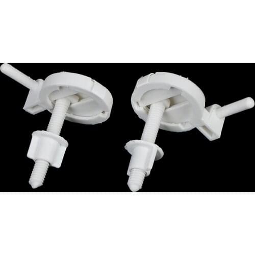 2Pcs Plastic Toilet Seat Screws Fixings Fit Toilet Seats Hinges Repair Tools Toilet mounting screws Household gadgets