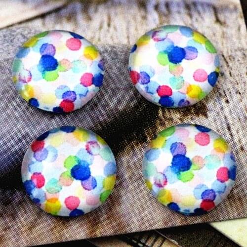 20pcs 12mm Handmade Photo Glass Cabochons E4-88