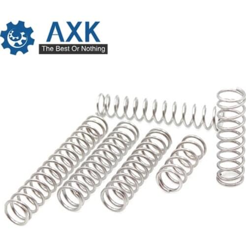 50pcs/Lot 0.9*7*10-50 Small Coil Compression Spring,Stainless Steel Springs,Small Spot Micro Compression Spring For 3D Printer
