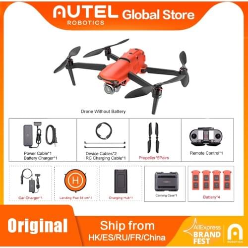 Autel Original EVO II RC Drone 3-Axis Gimbal 6K/8K Camera with 20MP 1"-1/2"CMOS Sensor GPS 9KM 40mins HDR Video Smart Controller
