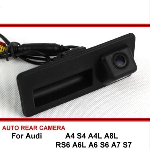 For Audi A4 S4 A4L A8L RS6 A6L A6 S6 A7 S7 Trunk Handle OEM Car Parking Reverse Backup Rear View Camera SONY HD CCD Night Vision