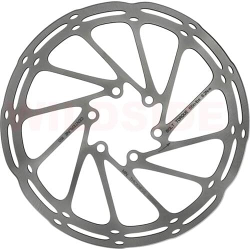 Centerline Mountain MTB Bike Disc Brake Rotor 160mm 180mm 203mm Rotors Grey Steel for Hydraulic 6-bolt Bicycle Disc Brake