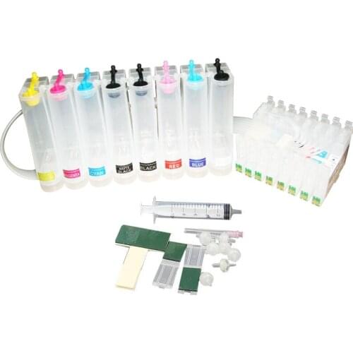 CISSPLAZA 1set T0591 - T0599 CISS compatible for epson Stylus R2400 printer Continuous Ink Supply System WITH ARC