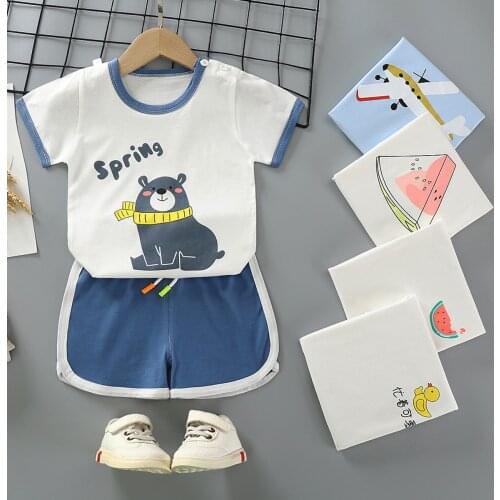 Kids Clothes Girls Summer Set Infant Clothes Suit Childrens Short Sleeve + Shorts Toddler Suit Kids Sport Outfits
