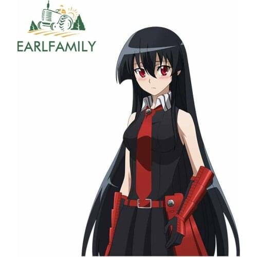 EARLFAMILY 13cm x 8.6cm for Akame Ga KILL Akame Vinyl Car Stickers Anime VAN RV Laptop Scratch-proof Window Vehicle Decal