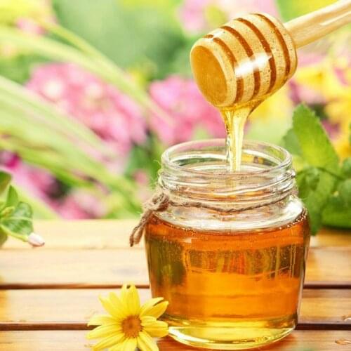 Eco-Friendly Home Wooden Spoon Honey Dipper Sticks Mixing Server Wood Spoon For Honey Jar Dispense Drizzle Honey Dipper Stick