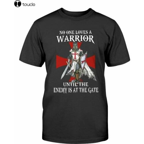 Christian Knight Templar T-Shirt Men Warrior Of God Crusader Until The Enemy Tee Tee Shirt