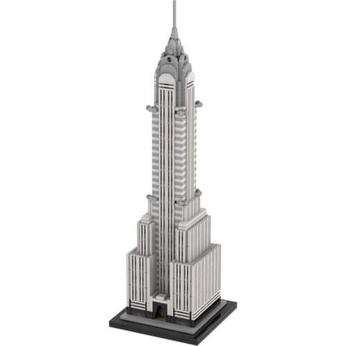 Architecture Series Edifice Building Blocks New York Town Street Medium Sized Entertainment House Hut Bricks DIY Toy For Kid