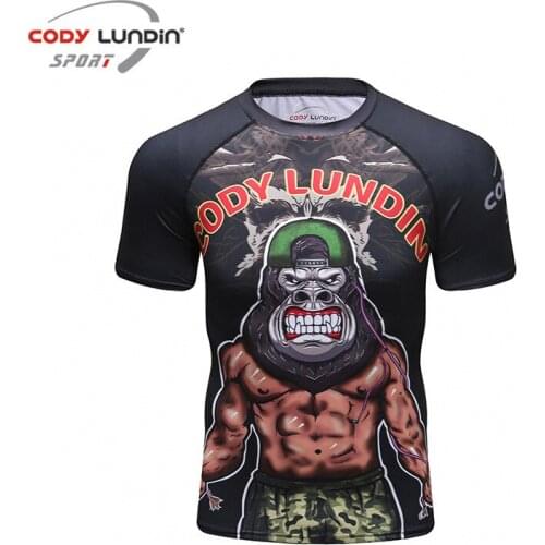 Crossfit Running Shirt Mens Fitness Compression Shirt Quick Dry Short Sleeve Bodybuilding Workout Sport Sweatshirt Gym T Shirt